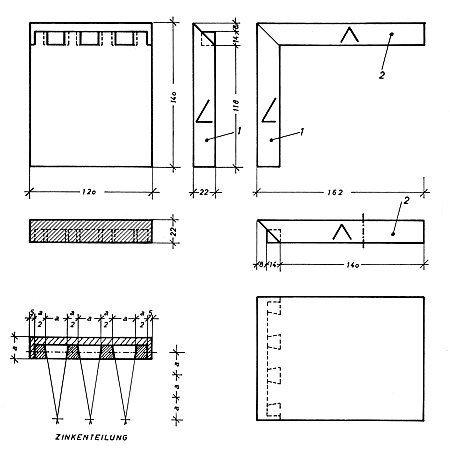 Gehrungszinken