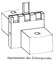 Halbverdeckte Zinkung