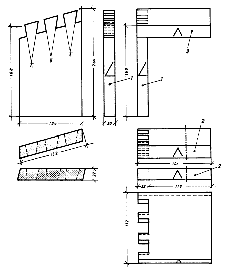 Schräge Zinkung